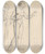 Triptych art skateboard deck of Jzef Simmler Study Of Female Nudes To Figures Of Three Marys For The Painting Three Marys by Jozef Simmler (1823-1868)