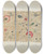 Triptych art skateboard deck of Martha Elliot Embroidery by Martha Elliot