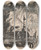 Triptych art skateboard deck of Vilmos Abanovk Kosci V Krajine by Vilmos Aba Novak (1894-1942)