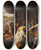 Triptych art skateboard deck of Josephmarie Vien Agamemnon In His Tent Refusing To Give Chryseisback To Her Father_1 by Joseph Marie Vien (1716-1809)