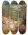 Triptych art skateboard deck of John Alexander Gilfillan Homeward Bound Dinnertime by John Alexander Gilfillan (1793-1864)