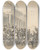 Triptych art skateboard deck of Hendrik Verschuring An Italian City With A Crowd Watching Actors In An Outdoor Theater by Hendrik Verschuring (1627-1690)