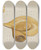 Triptych art skateboard deck of Yolande Delasser Glass Hat by Yolande Delasser (1935)