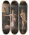 Triptych art skateboard deck of Gillis Coignet Allegory Of The Religious Life by Gillis Coignet (1542-1599)