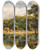 Triptych art skateboard deck of Henry H Parker The Severn Bridge Near Bridgenorth Shropshire by Henry H Parker (1858-1930)