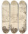 Triptych art skateboard deck of Giovanni Francesco Grimaldi Landscape With A Bridge And Two Figures by Giovanni Francesco Grimaldi (1606-1680)