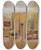 Triptych art skateboard deck of Douard Vuillard Lucy Hessel And Lulu In The Large Drawingroom At Les Clayes by douard Vuillard (1868-1940)