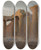 Triptych art skateboard deck of Jan Cigliski Temple Of Apollo In Corinth At Sunrise From The Journey To Greece by Jan Ciaglinski (1858-1913)