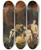 Triptych art skateboard deck of Jan Brueghel The Younger Diana En Haar Nimfen Na De Jacht by Jan Brueghel the Younger (1601-1678)