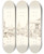 Triptych art skateboard deck of Thomas Shotter Boys Quayside Notre Dame In Distance by Thomas Shotter Boys (1803-1874)