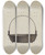 Triptych art skateboard deck of Harry Jennings Onion Kettle by Harry Jennings