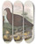 Triptych art skateboard deck of Daniel Giraud Elliot Red Grouse by Daniel Giraud Elliot (1835-1915)
