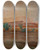 Triptych art skateboard deck of Jan Cigliski Sahara Desert After A Rain by Jan Ciaglinski (1858-1913)
