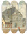 Triptych art skateboard deck of Franz Gerasch Das Einstige Jagdschloss Der Kaiserin Maria Theresia In Der Erdbergstrae 109 In Wien by Franz Gerasch (1826-1906)