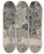 Triptych art skateboard deck of Shen Zhou Tigerflight Spring At The Back Gate by Shen Zhou (1427-1509)