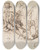 Triptych art skateboard deck of Sir Edwin Henry Landseer Sportsman And Two Dogs by Sir Edwin Henry Landseer (1802-1873)