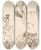 Triptych art skateboard deck of Domenico Gargiulo Studies Of A Group Of Seated Figures And Of A Flying Figure by Domenico Gargiulo (1609-1675)