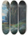 Triptych art skateboard deck of Oskar Mulley Einsamer Weg by Oskar Mulley (1891-1949)