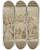 Triptych art skateboard deck of Crispijn Van Den Broeck Moses Striking Water From The Rock by Crispijn Van Den Broeck (1523-1591)