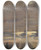 Triptych art skateboard deck of Johan Christian Dahl Cloud Study With Sunbeams by Johan Christian Dahl (1788-1857)