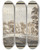 Triptych art skateboard deck of Circle Of Gillis Neyts Clump Of Trees Beyondhills by Circle Of Gillis Neyts (1623-1687)