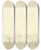 Triptych art skateboard deck of Augustus Charles Pugin Study For Excise Office Broad Street From Microcosm Of London by Augustus Charles Pugin (1762-1832)
