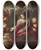 Triptych art skateboard deck of Roman School The Finding Of Moses by Roman School
