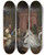 Triptych art skateboard deck of William Hogarth Marriage Alamode 4 The Toilette by William Hogarth (1697-1764)