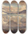 Triptych art skateboard deck of Thomas Fearnley Clouds Over The Fjord by Thomas Fearnley (1802-1842)