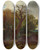 Triptych art skateboard deck of Charles Hoguet Rest At The Edge Of The Forest by Charles Hoguet (1821-1870)