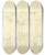 Triptych art skateboard deck of Augustus Charles Pugin Study For Corn Exchange Mark Lane From Microcosm Of London by Augustus Charles Pugin (1762-1832)