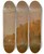 Triptych art skateboard deck of Norbert Joseph Carl Grund Morning by Norbert Joseph Carl Grund (1717-1767)