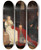 Triptych art skateboard deck of Georg Von Rosen Erik Xiv King Of Sweden by Georg Von Rosen (1843-1923)