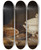 Triptych art skateboard deck of Pehr Hillestrm Still Life With Ham On A Pewter Dish A Faience Set And A Bowl Of Gooseberries And Red Currants by Pehr Hillestrom (1732-1816)