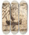 Triptych art skateboard deck of James Ensor Christ In The Boat by James Ensor (1860-1949)