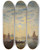Triptych art skateboard deck of Flix Ziem San Giorgio by Felix Ziem (1821-1911)