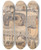 Triptych art skateboard deck of Samuel Prout A Diligence Front View by Samuel Prout (1783-1852)