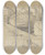 Triptych art skateboard deck of Ferdinand Boberg Quai De Valmy by Ferdinand Boberg (1860-1946)