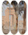 Triptych art skateboard deck of Jan Cigliski Entrance To The Temple In Karnak From The Journey To Egypt by Jan Ciaglinski (1858-1913)