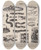 Triptych art skateboard deck of Rodolpho Von Ihering Atlas Da Fauna Do Brasil Pl21 by Rodolpho Von Ihering (1883-1939)