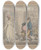 Triptych art skateboard deck of Thomas Rowlandson How To Get Rid Of A Troublesome Customer by Thomas Rowlandson (1756-1827)