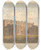 Triptych art skateboard deck of John Buckler South East View Of Newby Hall Yorkshire The Seat Of The Right Honble Lord Grantham by John Buckler (1770-1851)