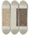Triptych art skateboard deck of Catherine Fowler Chintzes From Quilt by Catherine Fowler