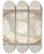 Triptych art skateboard deck of Julesedmondcharles Lachaise Design For Trompe Loeil Ceiling For Dining Room Htel De Trvise_1 by Jules-Edmond-Charles Lachaise (1897)