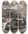 Triptych art skateboard deck of Douard Manet Civil War Guerre Civile by douard Manet (1832-1883)