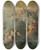 Triptych art skateboard deck of Franz Anton Maulbertsch Allegorie Auf Eine Frstliche Vermhlung by Franz Anton Maulbertsch (1724-1796)