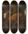 Triptych art skateboard deck of Nicolaes Pietersz Berchem The Cow Milker by Nicolaes Pietersz Berchem (1620-1683)