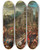 Triptych art skateboard deck of Hendrick Cantelbeek The Massacre Of The Innocents by Hendrick Cantelbeek (1709-1747)