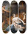 Triptych art skateboard deck of Nicolaes Pietersz Berchem The Infancy Of Zeus by Nicolaes Pietersz Berchem (1620-1683)