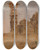 Triptych art skateboard deck of Jan Cigliski Deserted Ancient Temple In Chittorgarh From The Journey To India by Jan Ciaglinski (1858-1913)